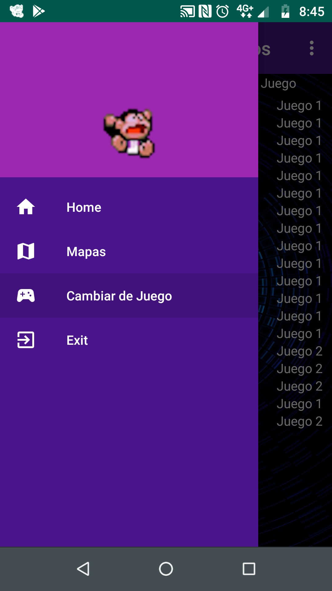 telas do jogo